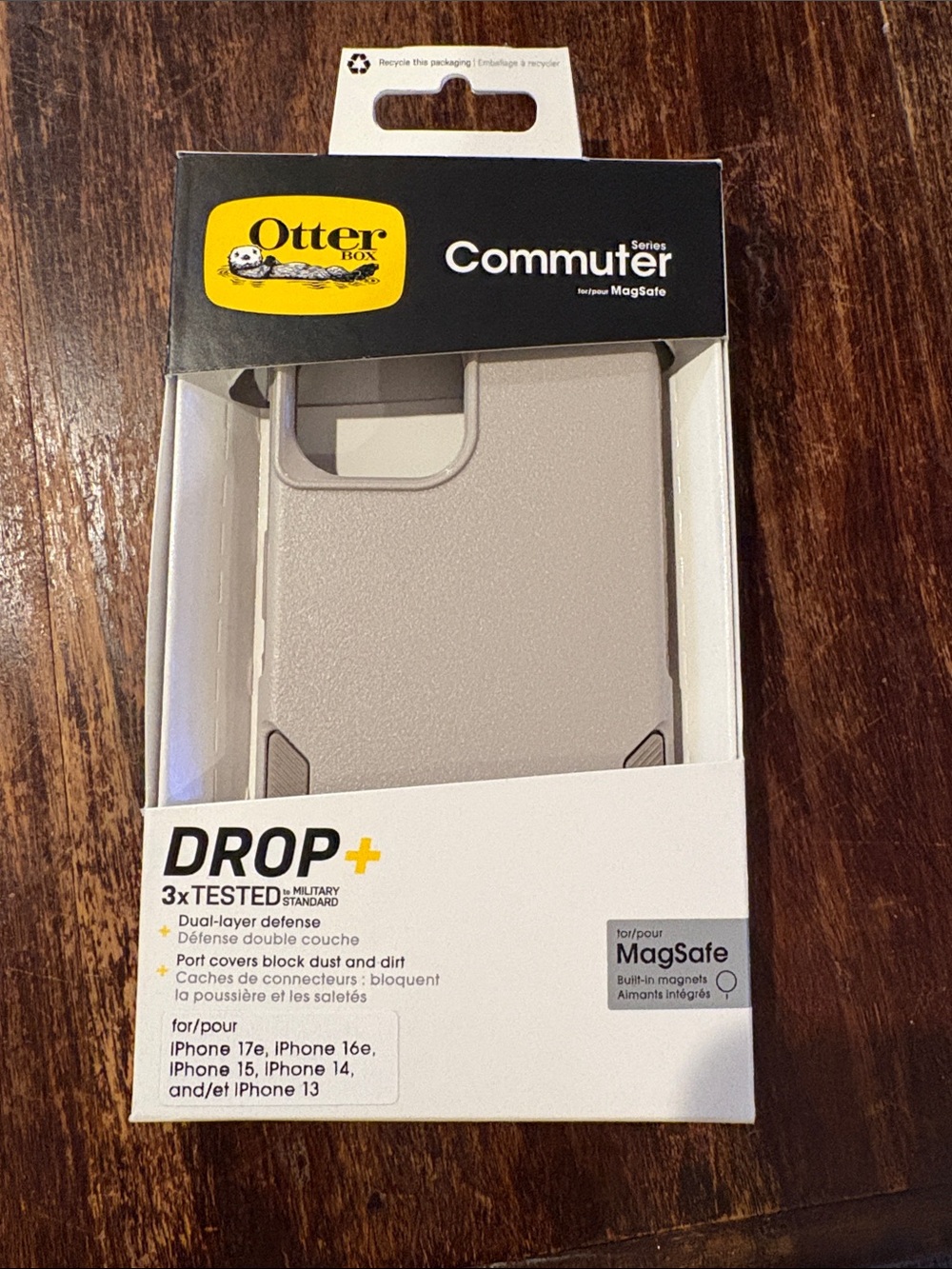New in Box OtterBox Commuter Series MagSafe iPhone Case - Gray